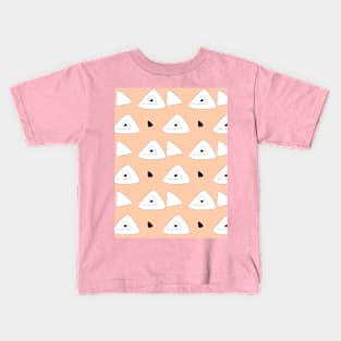 Cute abstraction on a light background, triangles, geometry Kids T-Shirt